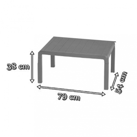 Curver Set de mobilier de grădină Delano, gri-grafit deschis cu perne [6]