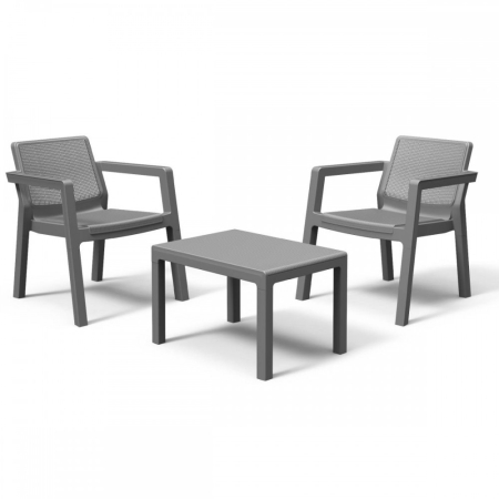 Produse temporar indisponibile - Curver Set de mobilier de grădină din ratan Emily Balcony fără perne