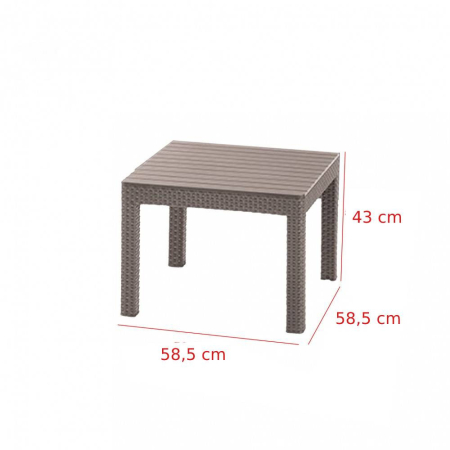 Curver Set de mobilier de grădină din ratan Emma Balcony cu masă Chicago [3]