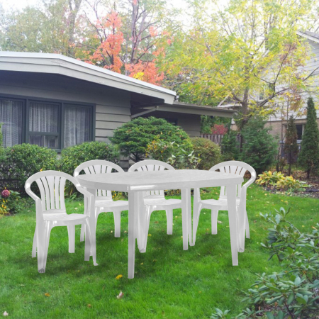 Curver Set de mobilier de grădină El Sicilia 4+1, alb [3]