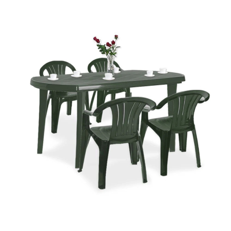 Produse temporar indisponibile - Curver Set de mobilier de grădină El Sicilia 4+1, verde