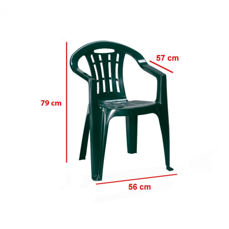 Curver Set de mobilier de grădină Elma 4+1, verde [1]