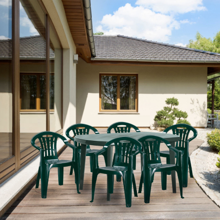 Curver Set de mobilier de grădină Elma 6+1 verde [3]