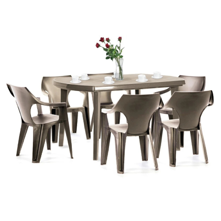 Produse temporar indisponibile - Curver Set de mobilier de grădină Elte 6 în 1