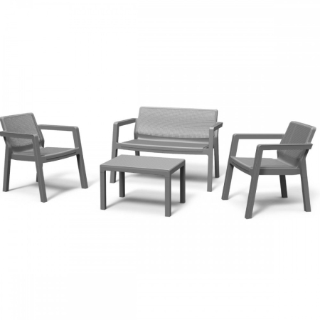 Produse temporar indisponibile - Curver Set de mobilier de grădină Emily din ratan artificial fără perne