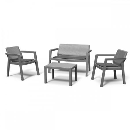 Produse temporar indisponibile - Curver Set de mobilier de grădină Emily din ratan cu perne