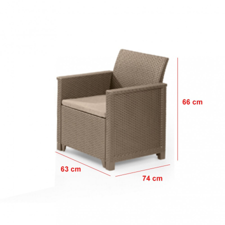 Curver Set de mobilier de grădină Emma, format din 2 piese [1]