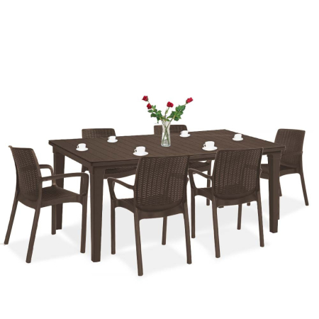 Mobilier grădină - Curver Set de mobilier de grădină Fubali 6 în 1
