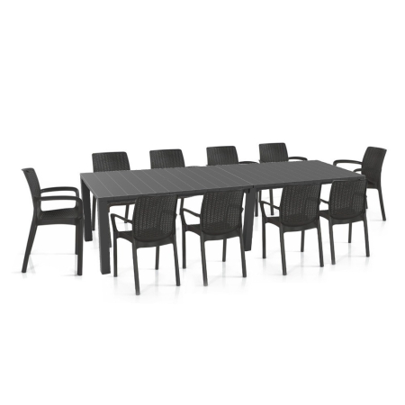 Curver Set de mobilier de grădină Jubali cu 10 locuri [1]