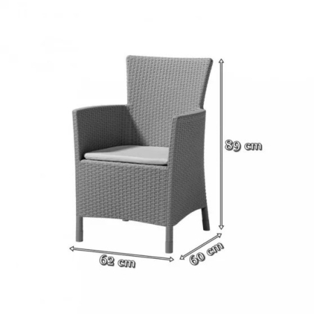 Curver Set de mobilier de grădină Juowa cu 10 locuri [3]