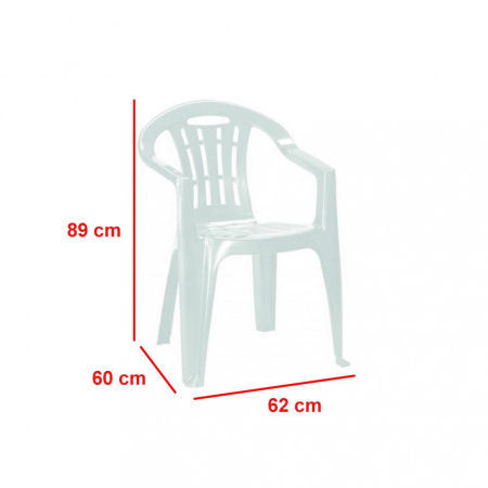 Curver Set de mobilier de grădină Mallorca 4+1, alb [1]