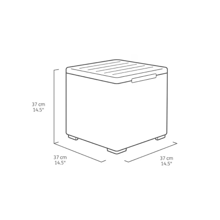 Curver Set de mobilier de grădină Miami Balcony grafit [3]