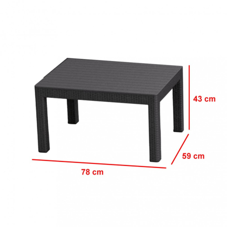 Curver Set de mobilier de grădină Orlando cu canapea cu 3 locuri [2]