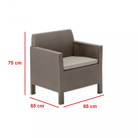 Curver Set de mobilier de grădină Orlando cu canapea cu 3 locuri [1]