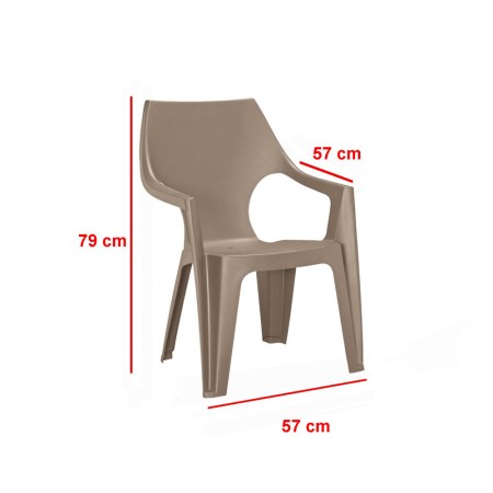 Curver Set de mobilier de grădină Podante 4+1 în culoarea cappuccino [3]