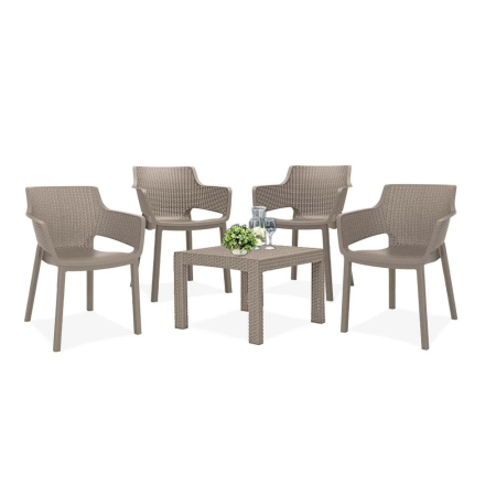 Produse temporar indisponibile - Curver Set de mobilier de grădină Roeva 4 în 1