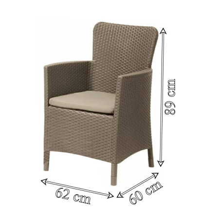 Curver Set de mobilier de grădină Salvador din ratan [3]