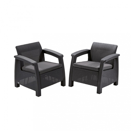 Fotoliu grădină - Curver Set fotolii Corfu duo
