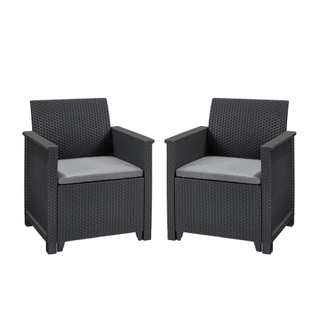 Mobilier grădină - Curver Set fotolii Elodie duo