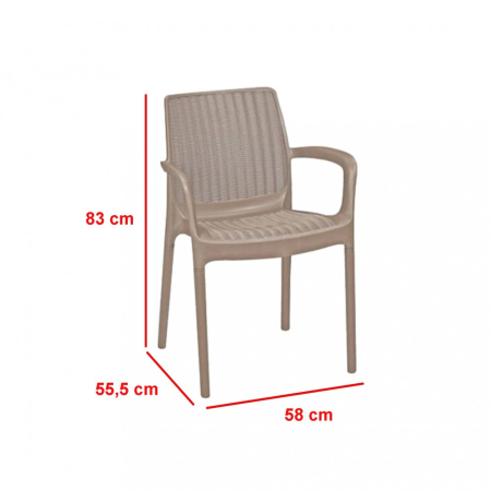 Curver Set mobilier de grădină Balimore 6 în 1 [2]