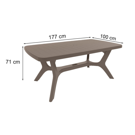 Curver Set mobilier de grădină Belur 4+1 cappuccino [2]