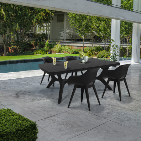 Curver Belur 4+1 set de mobilier de grădină grafit [1]