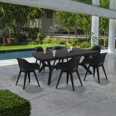 Curver Belur 6+1 set de mobilier de grădină grafit [1]