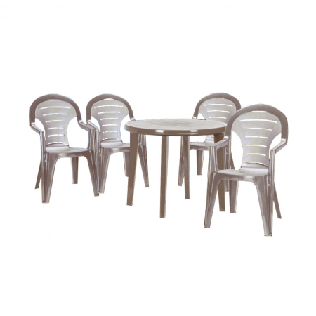 Produse temporar indisponibile - Curver Set mobilier de grădină Bonaire 4+1, culoare cappuccino