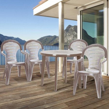 Curver Set mobilier de grădină Bonaire 4+1, culoare cappuccino [3]