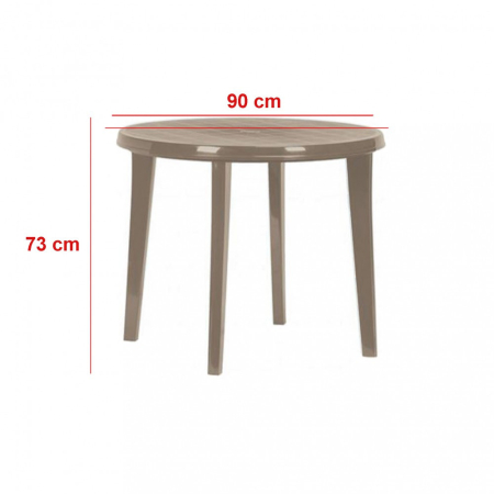 Curver Set mobilier de grădină Bonaire 4+1, culoare cappuccino [2]