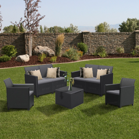 Curver Set mobilier de grădină Claire cu 6 locuri [1]