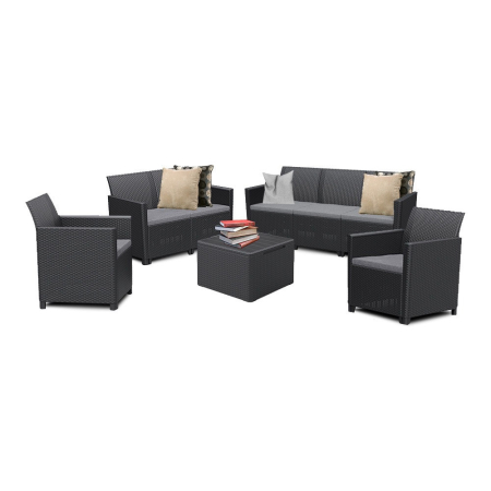 Set mobilier grădină - Curver Set mobilier de grădină Claire cu 7 locuri