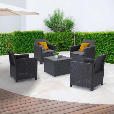 Curver Set mobilier de grădină Claire II cu 4 locuri [1]