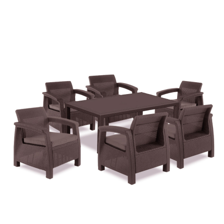 Set mobilier grădină - Curver Set mobilier de grădină Corfu Big Duo cu masă melodică