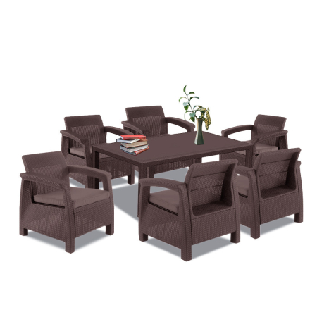 Curver Set mobilier de grădină Corfu Big Duo cu masă melodică [1]