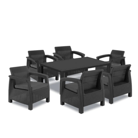 Curver Set mobilier de grădină Corfu Big Duo cu masă melodică [1]