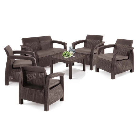 Set mobilier grădină - Curver Set mobilier de grădină Corfu Big Light cu masă Chicago