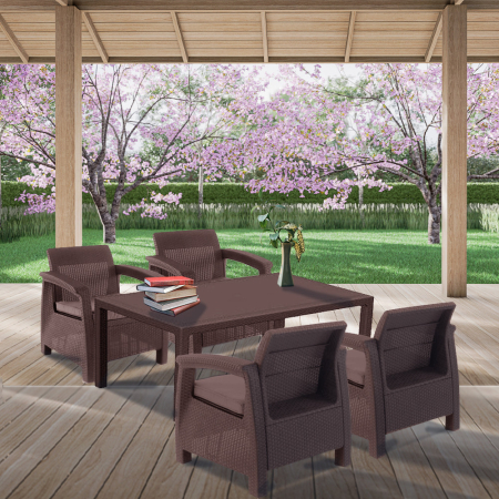 Curver Set mobilier de grădină Corfu Duo cu masă Melody [2]