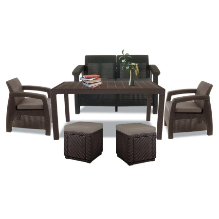 Set mobilier grădină - Curver Set mobilier de grădină Corfu Fiesta duo cub