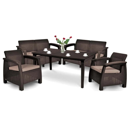 Set mobilier grădină - Curver Set mobilier de grădină Corfu Fiesta II duo cu masă Future