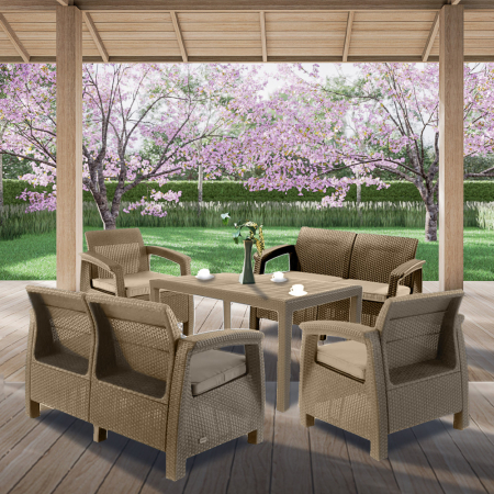 Curver Set mobilier de grădină Corfu Fiesta II duo cu masă melodică [1]