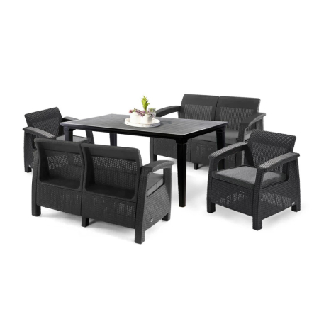 Set mobilier grădină - Curver Set mobilier de grădină Corfu Fiesta III cu masă Futura