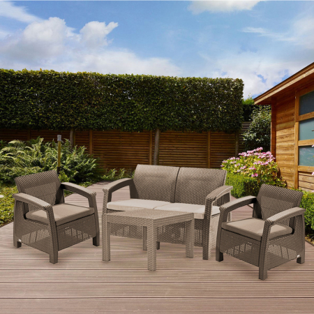 Curver Set mobilier de grădină Corfu Light cu masă Chicago [4]