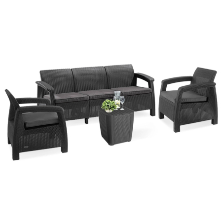 Set mobilier grădină - Curver Set mobilier de grădină Corfu Love duo cu masă