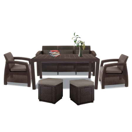 Set mobilier grădină - Curver Set mobilier de grădină Corfu Love max duo cub
