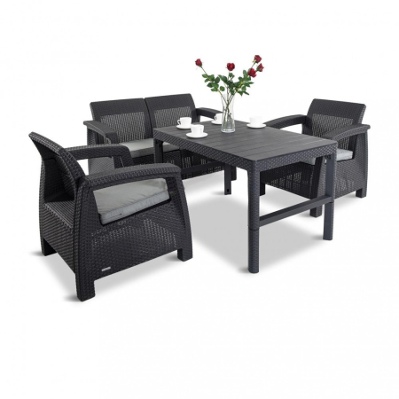 Set mobilier grădină - Curver Set mobilier de grădină Corfu Lyon Duo 4 în 1