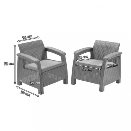 Curver Set mobilier de grădină Corfu Rest [1]