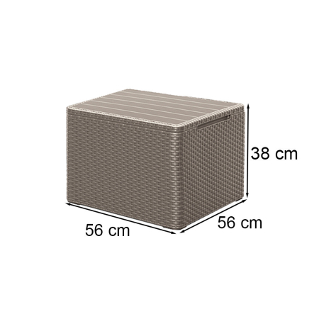 Curver Set mobilier de grădină Elodie pentru balcon cu masă cu perne [2]