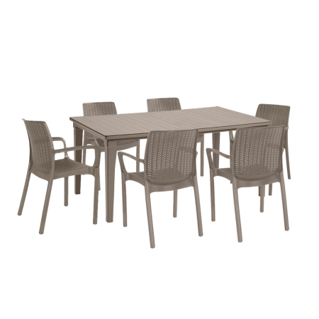 Mobilier grădină - Curver Set mobilier de grădină Fubali 6 în 1