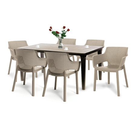 Produse temporar indisponibile - Curver Set mobilier de grădină Fueva 6 în 1